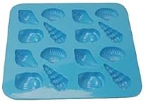 SiliconeZone Shell Tray Butter Mold, Bright Blue