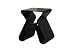 Baxton Studio Velia Acrylic Stool/End Table, Black