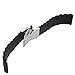 Tonsee Mens Silicone Rubber Watch Strap Band Waterproof with Deployment Clasp