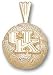 Kentucky Wildcats Solid 10K Gold ''UK'' 5/8 inch Basketball Pendant