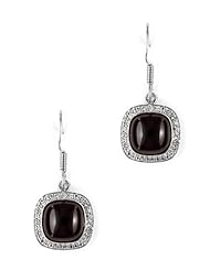 11.20 ct. t.w. Genuine Garnet and White Topaz Sterling Silver Earrings
