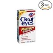 Clear Eyes Maximum Redness Relief, 1-Ounce Packages (Pack of 3)