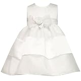 Baby Girls Special Occasion Dress WHITE RARE EDITIONS Flower Girl 12-24M