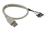 InLine® USB 2.0 adaptor cable, InLine®, USB plug A to PIN header male, 40cm