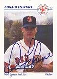 Donald Florence, New Britain Red Sox - Red Sox Affiliate Autographed Card