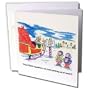 Rich Diesslins Cartoon Days of Christmas TCDC - Kevin Edler Cartoon about Santa and OSHA for Christmas - Greeting Cards-6 Greeting Cards with envelopes