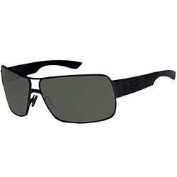 Fox Racing The Meeting Adult Casual Sunglasses w/ Free B&F Heart Sticker Bundle - Polished Black/Dark Grey