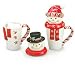 Third Party New : Burton and Burton 0767287 Set of 2 Snowman Head Shaped Mugs