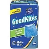 Goodnites Boys Sleep Boxers, Small/Medium 14 Ct (Case of 4) Total 56 Boxers
