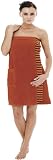 Wellness Saunatuch Santo Sarong- Saunakilt Egeria für die Dame, Farbe: rost, Material: 390g/m², 100 % Baumwolle