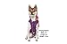 Gooby - Sports Vest, Fleece Lined Small Dog Cold Weather Jacket Coat Sweater with Reflective Lining, Purple, Large