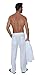 Natural Cotton Santorini Mens Drawstring Beads Long Pants (X-Large, White)