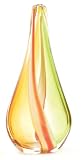 Ecco!Murano Hand Blown Large 16" Vase Green, Amber, Red
