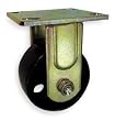 Industrial Grade 1NVC5 Rigid Caster, 5 In, 1000 Lb, SemiSteel