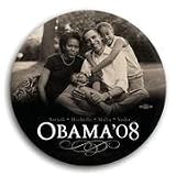 buy one get one FREE!!!!! BARACK MICHELLE OBAMA -FIRST FAMILY BUTTON PIN