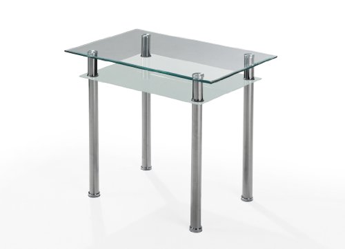 Presto mobilia 10160 Esstisch Uno ca. 90 x 60 x 76 cm mit satinierter Ablage