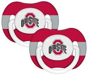 NCAA Officially Licensed Orthodontic Pacifier (Ohio State Buckeyes)
