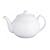 Kitchen Craft Coloured Pottery Teapot 6 Cup 1.1l - White