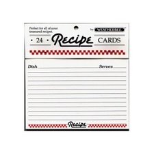 Weatherbee 4X6 recipe cards set of 24