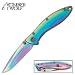 Timber Wolf Rainbow Folding Knife