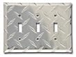 Diamond Polished Aluminum Tripple Switch Cover