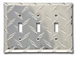 Diamond Polished Aluminum Tripple Switch Cover