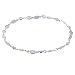 Sterling Silver Scroll and Anchor Link Anklet
