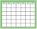 CHART CALENDAR GREEN GINGHAM