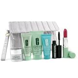 Travel Set: Repairwear Contour + 7 day scrub Cream + Turnaround Concentrate + Moisturizer + Lip Gloss + Mascara + Bag