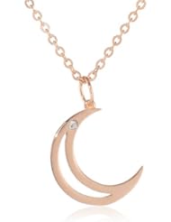 Samantha Faye "Weather" Moon Pendant Necklace, 18"