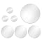Frameless Circle Mirrors 7-pc. Set