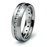 Stainless Steel Ring with CZ