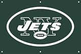 New York Jets Indoor/Outdoor Fan Banner 3 ft x 2 ft NFL Football Fan Shop Sports Team Merchandise
