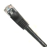 (20 PACK) 1 FT RJ45 CAT (6E) 550MHZ MOLDED NETWORK CABLE - BLACK