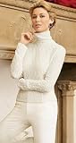 STRETCH LACE TURTLENECK