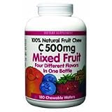 Natural Factors - C 500mg Natural Fruit Chews - Mixed Fr - T - 180