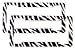 Zebra License Plate Frames (Set of Two) Made of Plastic Zebra License Plate Frames (Set of Two) Made of Plastic