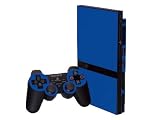 PlayStation 2 Slim (PS2 Slim) Skin - NEW - OCEAN BLUE system skins faceplate decal mod