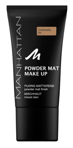 Manhattan Powdermat Makeup, 84 caramel, 3er Pack