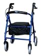 Invacare Lightweight Rollator with 4 Wheels Ergonomic Hand-brakes, Blue