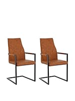 13 Casa Set Silla 2 Uds. Rebel C2 Marrón