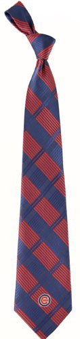 Chicago Cubs Woven Plaid Necktie