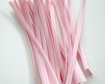 Pink Paper Twist Ties-2,000-7