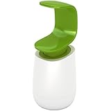 Joseph Joseph C-Pump Single-Handed Soap Dispenser, White and Green