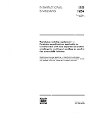 ISO 7284:1993, Resistance welding equipment - Particular specifications applicable to transformers with two separate secondary windings for multi-spot welding, as used in the automobile industry