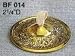 Embossed Brass Finger Cymbals-2.25