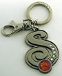 Tinker Bell Letter S Pewter Key Chain