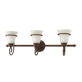 American Fluorescent BNV313RECT Three-Light 13-Watt 29-Inch, Bennington Vanity Light... by American Fluorescent