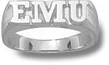 Eastern Michigan Eagles Solid Sterling Silver ''EMU'' Ring Size 5 1/2