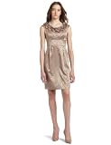 London Times Women's Cap Sleeve Sheath Dress